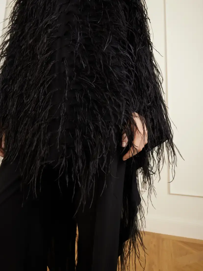 Sharon Wauchob Feathers-embellished Silk Cape | Thumbnail 4 Sharon Wauchob Feathers-embellished Silk Cape | Thumbnail 4