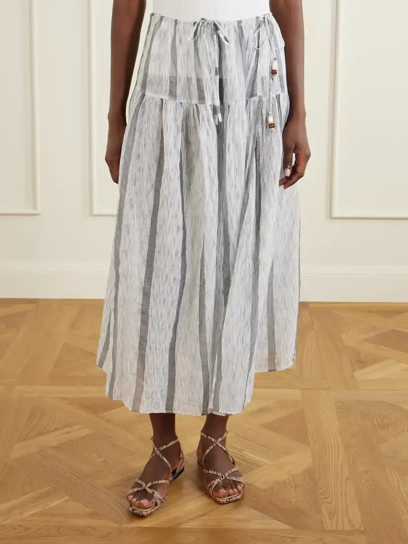 Ulla Johnson Almia Striped Cotton Coverup | Thumbnail 3 Ulla Johnson Almia Striped Cotton Coverup | Thumbnail 3