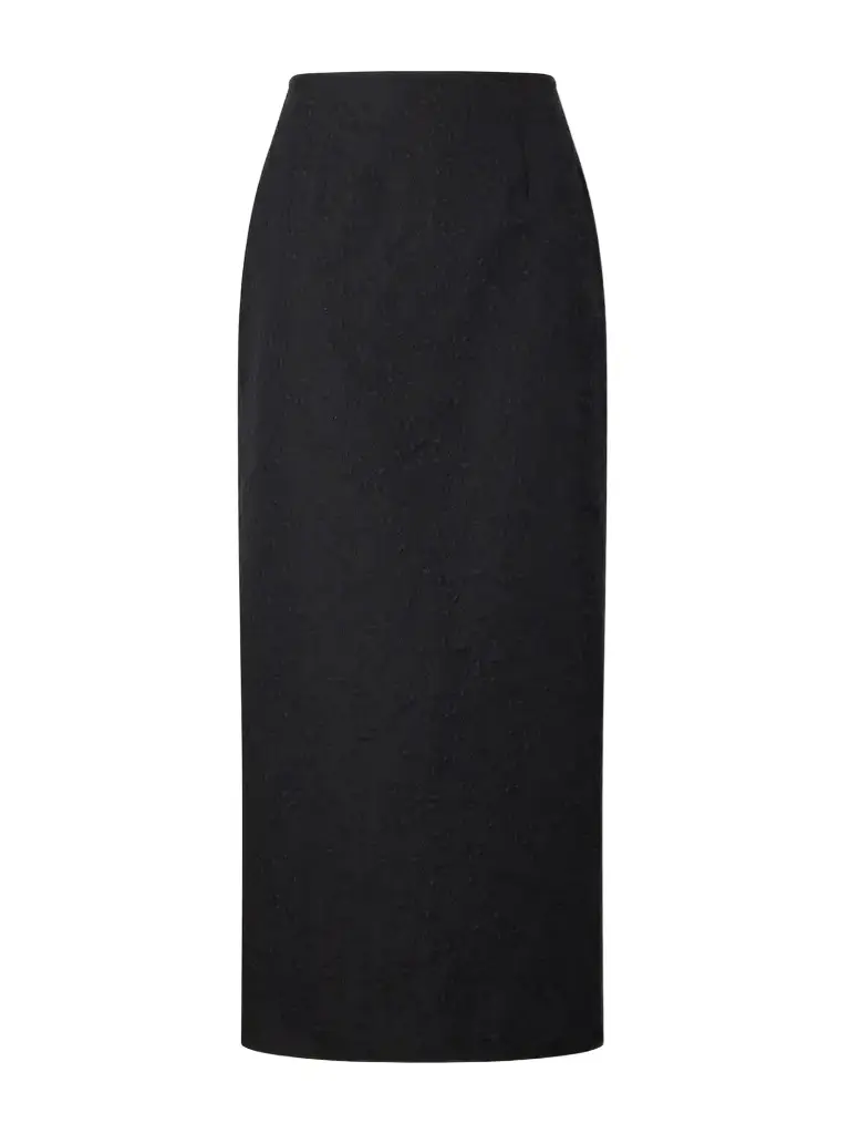 Cecilie Bahnsen Cbuka Cotton-blend Matelassé Midi Skirt | Image 1 Cecilie Bahnsen Cbuka Cotton-blend Matelassé Midi Skirt | Image 1