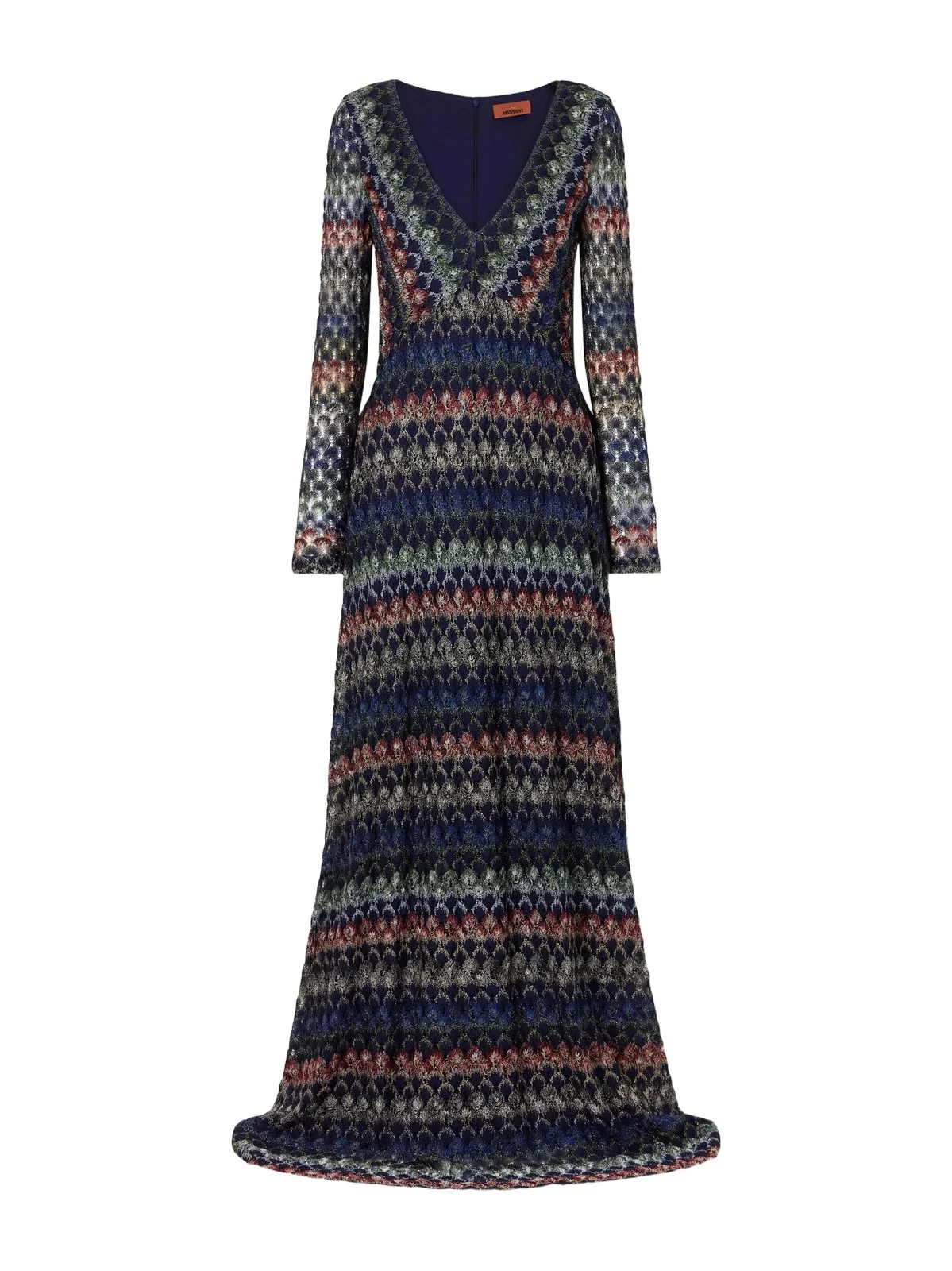 Striped Metallic Crochet-knit Midi Dress Striped Metallic Crochet-knit Midi Dress