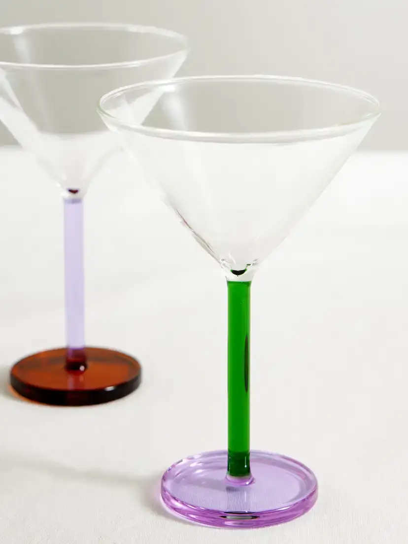 Sophie Lou Jacobsen Piano Set Of Two Cocktail Glasses And Stainless Steel Skewers | Thumbnail 3