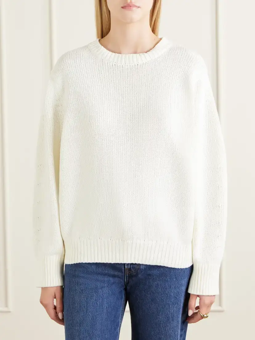 TOTEME Oversized Organic Cotton-blend Sweater | Thumbnail 3 TOTEME Oversized Organic Cotton-blend Sweater | Thumbnail 3