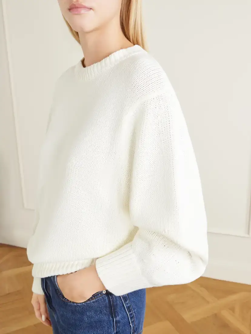 TOTEME Oversized Organic Cotton-blend Sweater | Thumbnail 5 TOTEME Oversized Organic Cotton-blend Sweater | Thumbnail 5