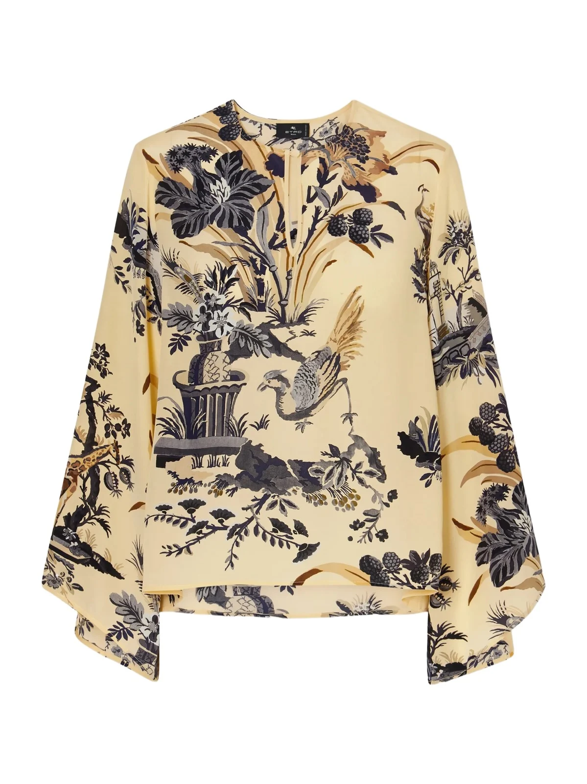 Floral-printed Silk Crepe De Chine Blouse Floral-printed Silk Crepe De Chine Blouse