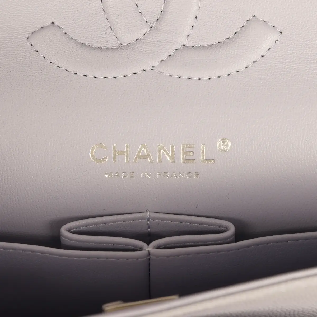 Chanel Chanel Medium Classic Double Flap Bag Light Purple Caviar Silver Hardware | Thumbnail 8 Chanel Chanel Medium Classic Double Flap Bag Light Purple Caviar Silver Hardware | Thumbnail 8