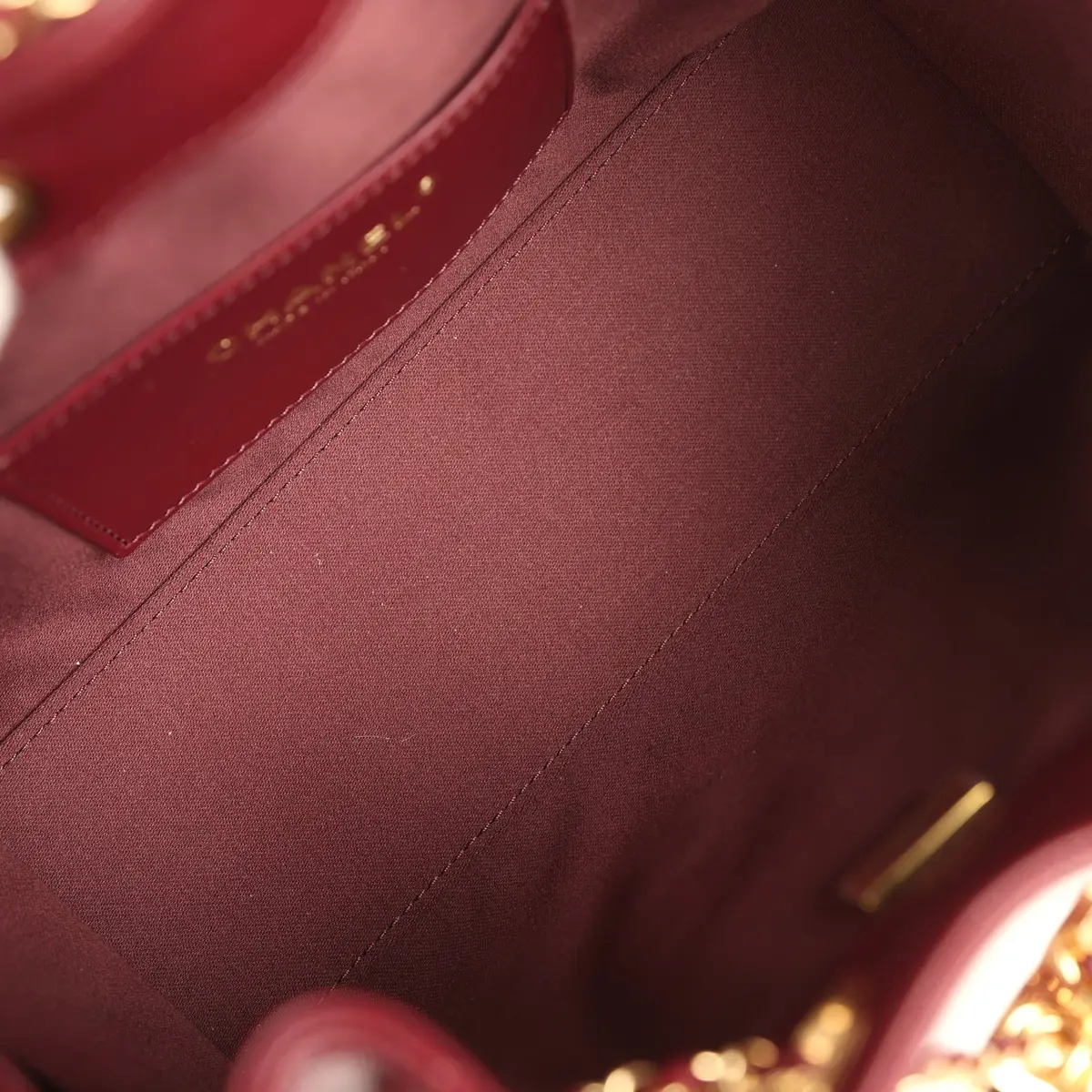 Chanel Chanel Mini 25 Hobo Bag Dark Burgundy Caviar Gold Hardware | Thumbnail 8 Chanel Chanel Mini 25 Hobo Bag Dark Burgundy Caviar Gold Hardware | Thumbnail 8