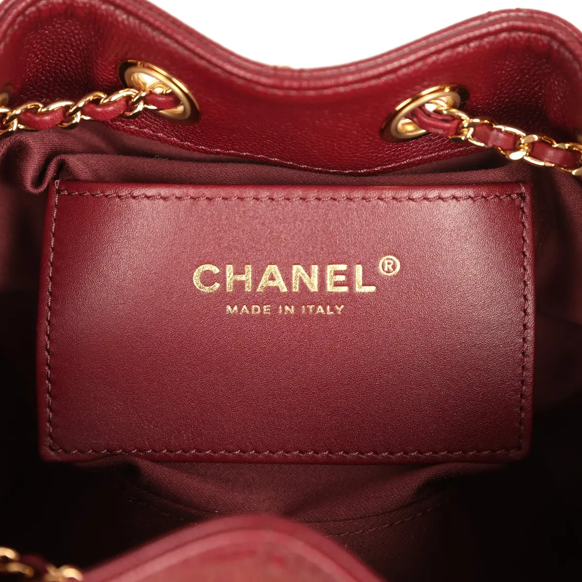 Chanel Chanel Mini 25 Hobo Bag Dark Burgundy Caviar Gold Hardware | Thumbnail 9 Chanel Chanel Mini 25 Hobo Bag Dark Burgundy Caviar Gold Hardware | Thumbnail 9