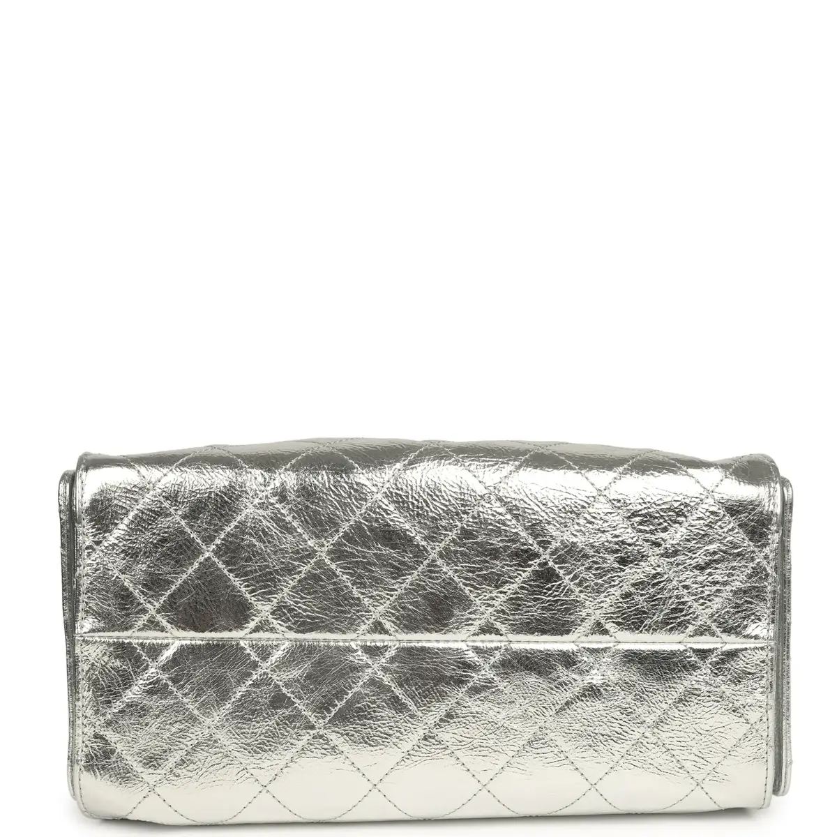 Chanel Chanel Small 25 Hobo Bag Silver Metallic Calfskin Gold Hardware | Thumbnail 6 Chanel Chanel Small 25 Hobo Bag Silver Metallic Calfskin Gold Hardware | Thumbnail 6
