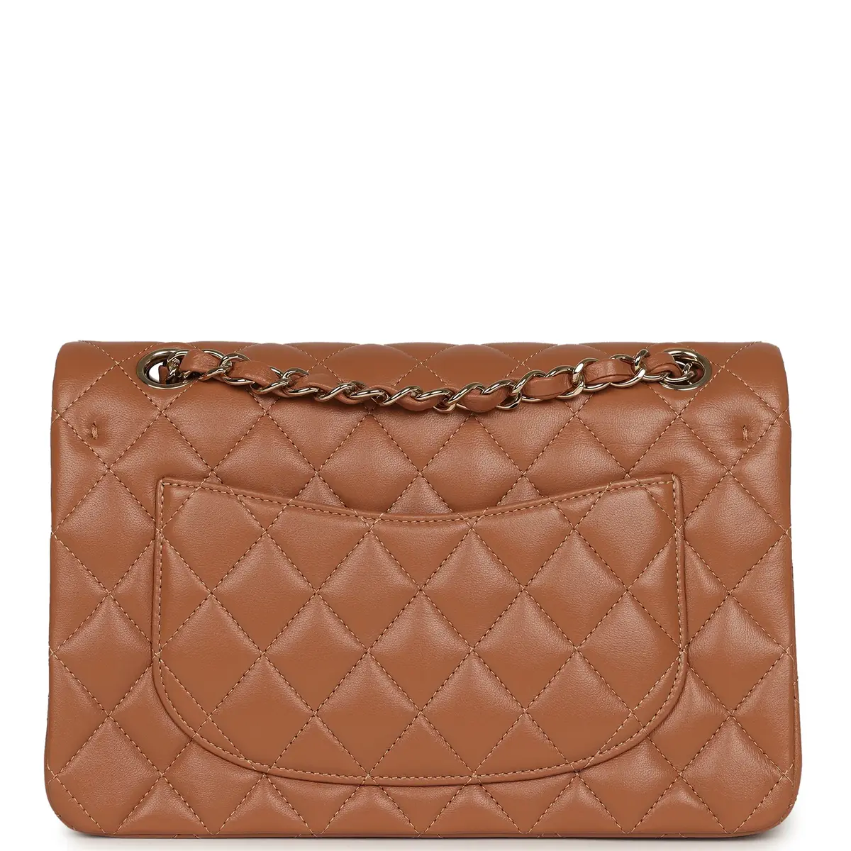 Chanel Chanel Small Classic Double Flap Bag Caramel Lambskin Light Gold Hardware | Thumbnail 4 Chanel Chanel Small Classic Double Flap Bag Caramel Lambskin Light Gold Hardware | Thumbnail 4