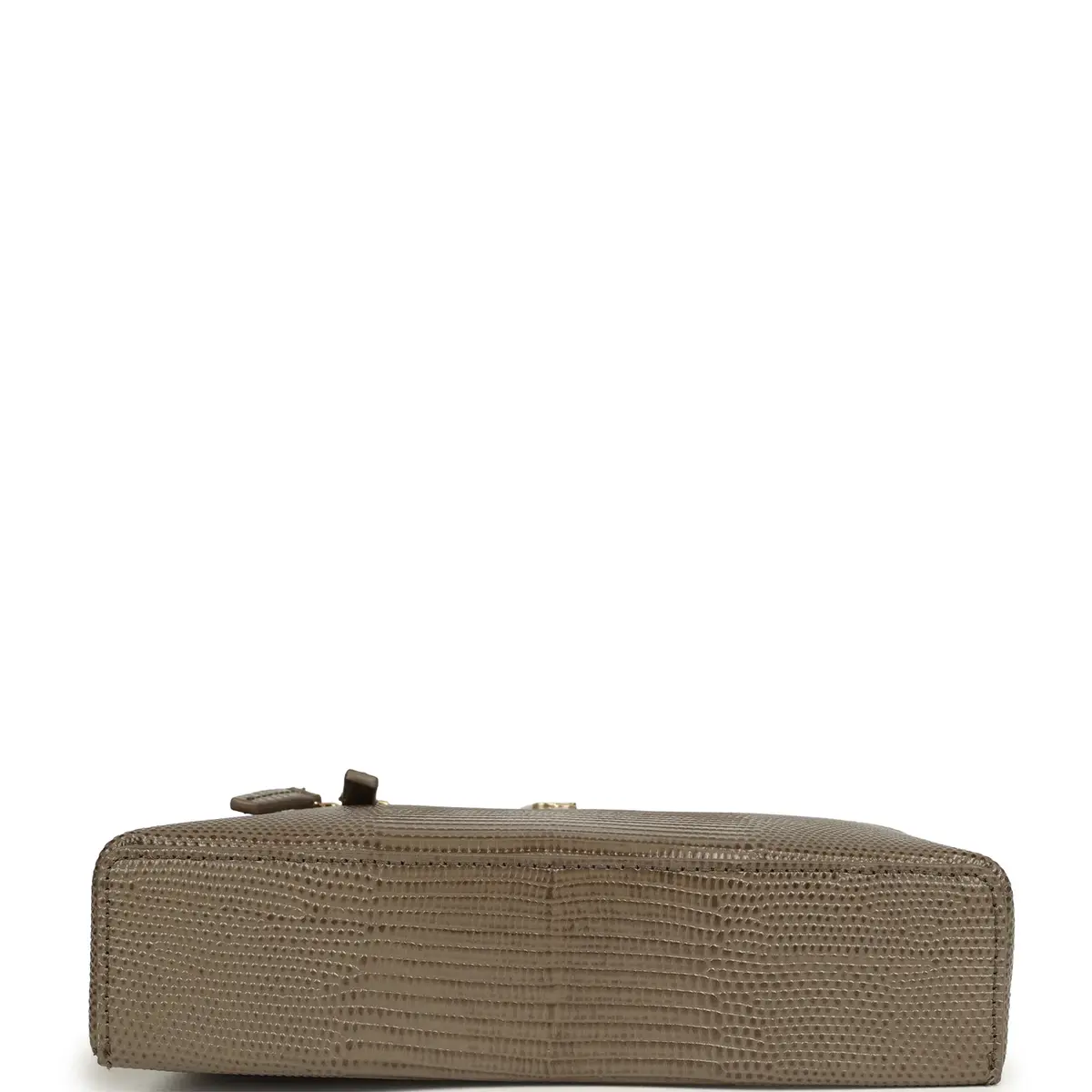 Chanel Chanel Top Handle Long Vanity Case with Chain Dark Khaki Lizard Embossed Calfskin Gold Hardware | Thumbnail 6 Chanel Chanel Top Handle Long Vanity Case with Chain Dark Khaki Lizard Embossed Calfskin Gold Hardware | Thumbnail 6