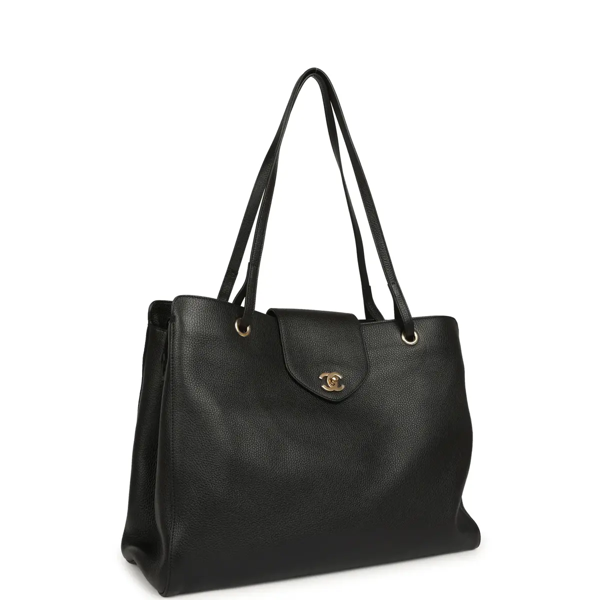 Chanel Chanel XXL "It Girl" Shopping Tote Black Grained Calfskin Gold Hardware | Thumbnail 2 Chanel Chanel XXL "It Girl" Shopping Tote Black Grained Calfskin Gold Hardware | Thumbnail 2