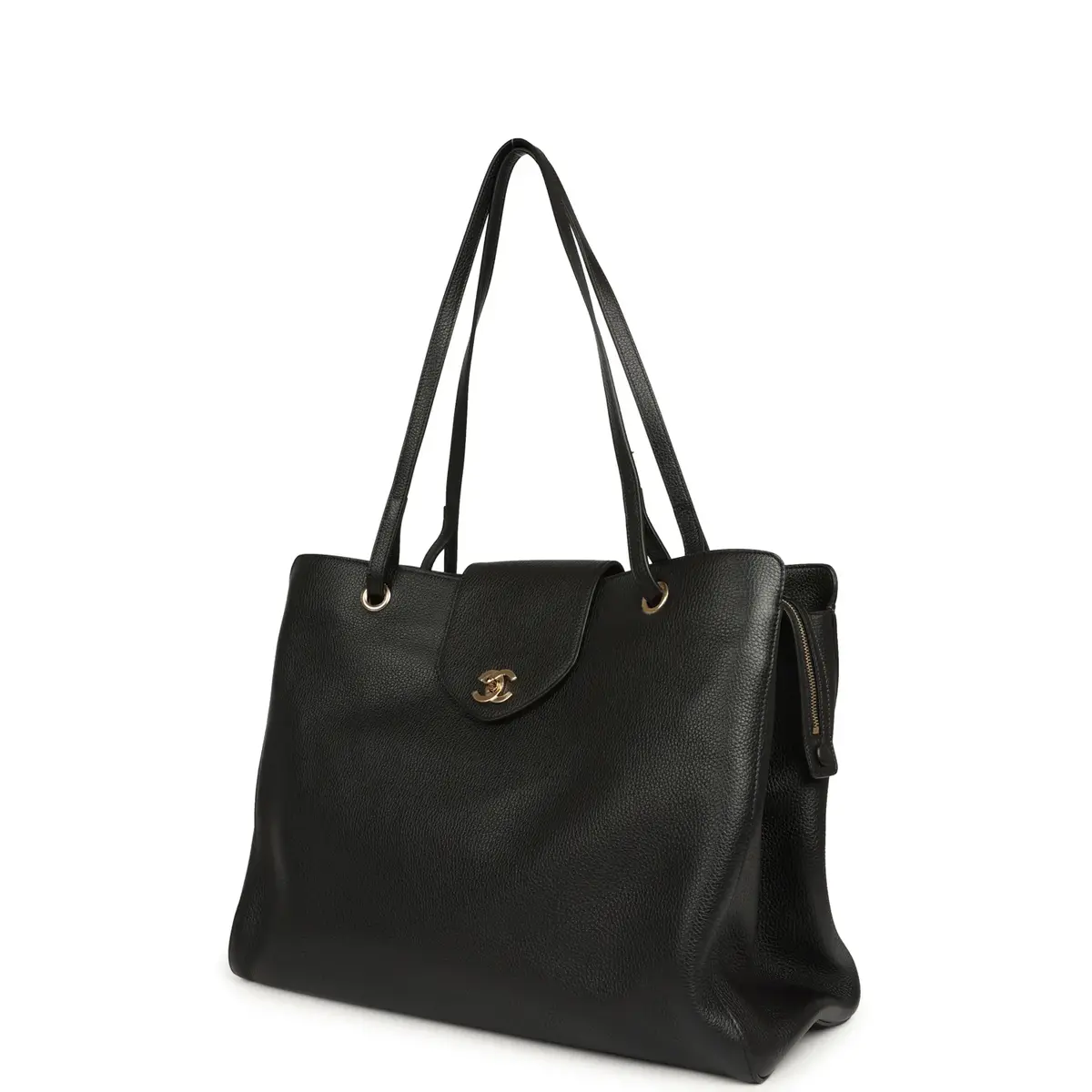 Chanel Chanel XXL "It Girl" Shopping Tote Black Grained Calfskin Gold Hardware | Thumbnail 5 Chanel Chanel XXL "It Girl" Shopping Tote Black Grained Calfskin Gold Hardware | Thumbnail 5