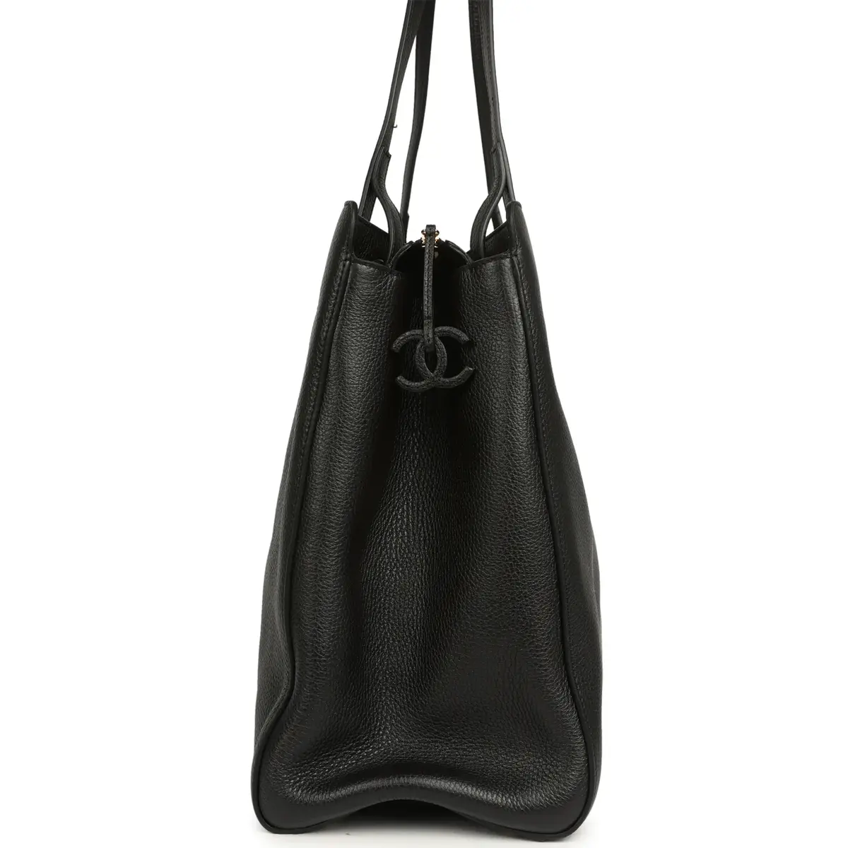 Chanel Chanel XXL "It Girl" Shopping Tote Black Grained Calfskin Gold Hardware | Thumbnail 6 Chanel Chanel XXL "It Girl" Shopping Tote Black Grained Calfskin Gold Hardware | Thumbnail 6