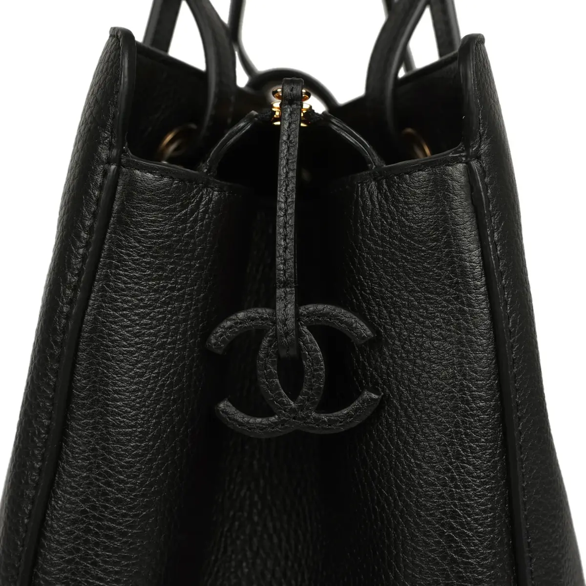 Chanel Chanel XXL "It Girl" Shopping Tote Black Grained Calfskin Gold Hardware | Thumbnail 8 Chanel Chanel XXL "It Girl" Shopping Tote Black Grained Calfskin Gold Hardware | Thumbnail 8