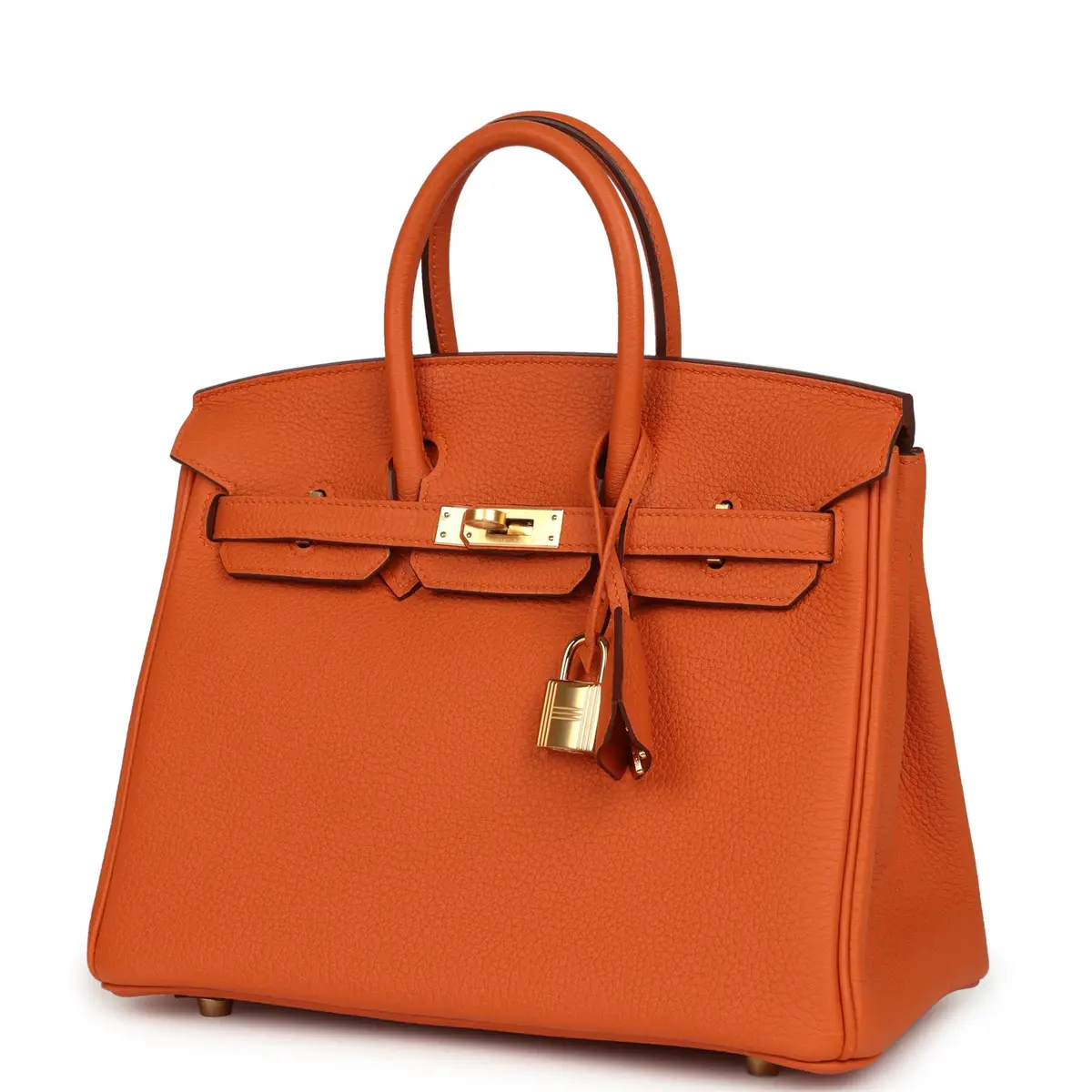 HERMÈS Hermes Birkin 25 Orange Togo Gold Hardware | Thumbnail 5 HERMÈS Hermes Birkin 25 Orange Togo Gold Hardware | Thumbnail 5