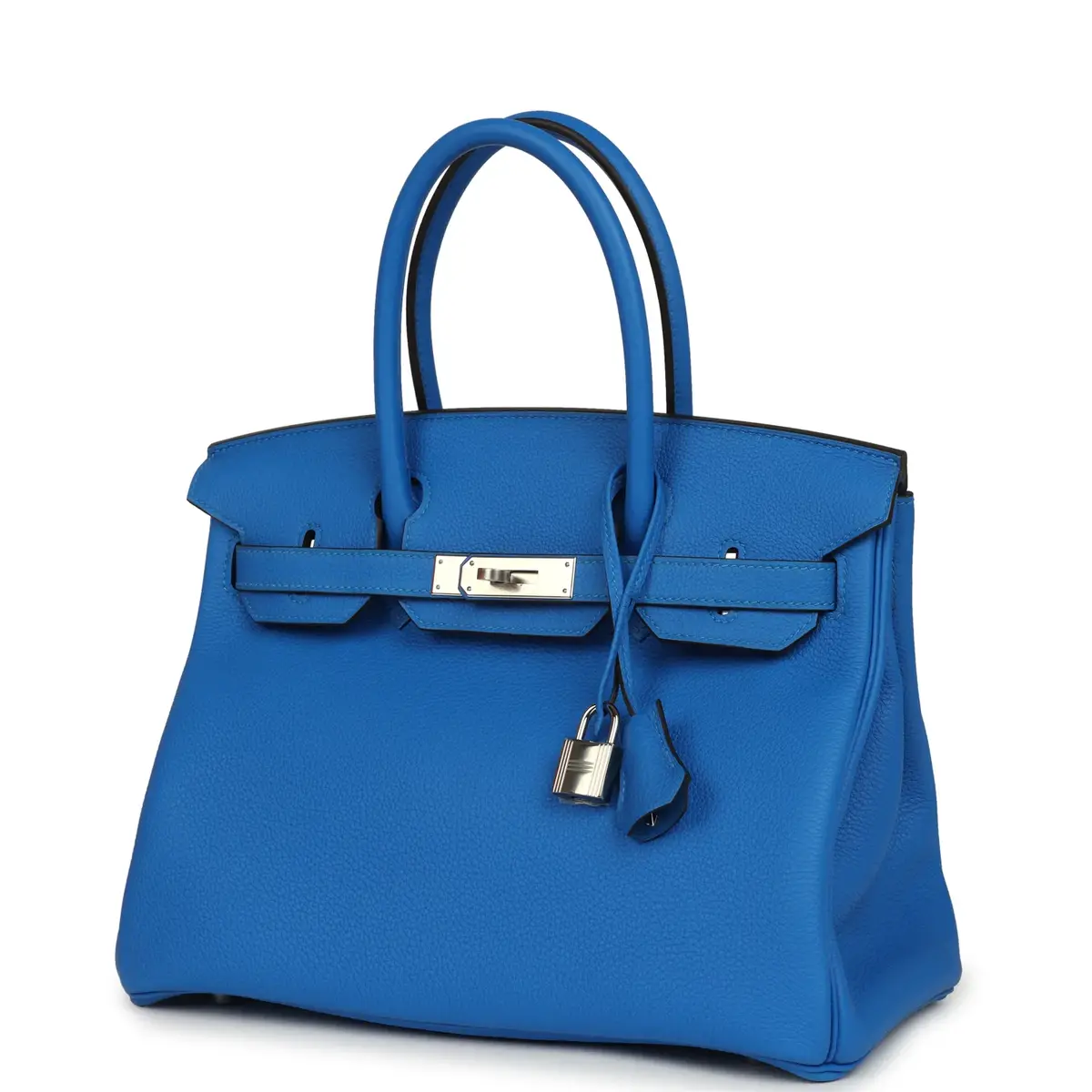HERMÈS Hermes Birkin 30 Bleu Hydra Togo Palladium Hardware | Thumbnail 5 HERMÈS Hermes Birkin 30 Bleu Hydra Togo Palladium Hardware | Thumbnail 5