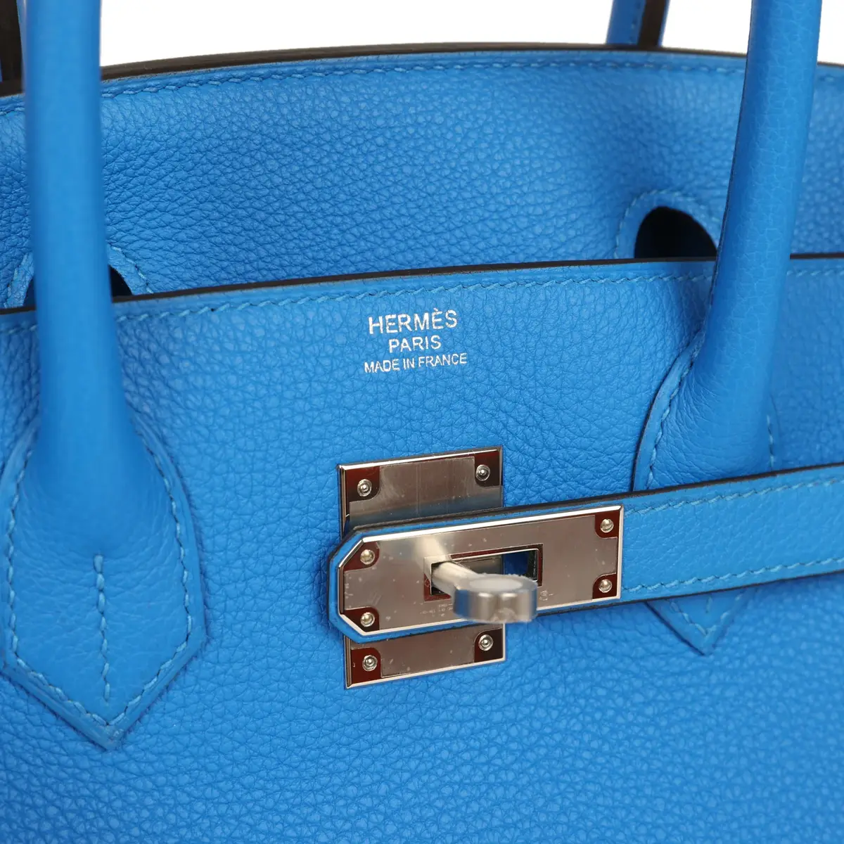 HERMÈS Hermes Birkin 30 Bleu Hydra Togo Palladium Hardware | Thumbnail 7 HERMÈS Hermes Birkin 30 Bleu Hydra Togo Palladium Hardware | Thumbnail 7