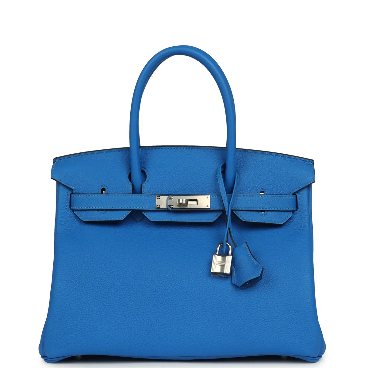 HERMÈS Hermes Birkin 30 Bleu Hydra Togo Palladium Hardware | Image 1 HERMÈS Hermes Birkin 30 Bleu Hydra Togo Palladium Hardware | Image 1