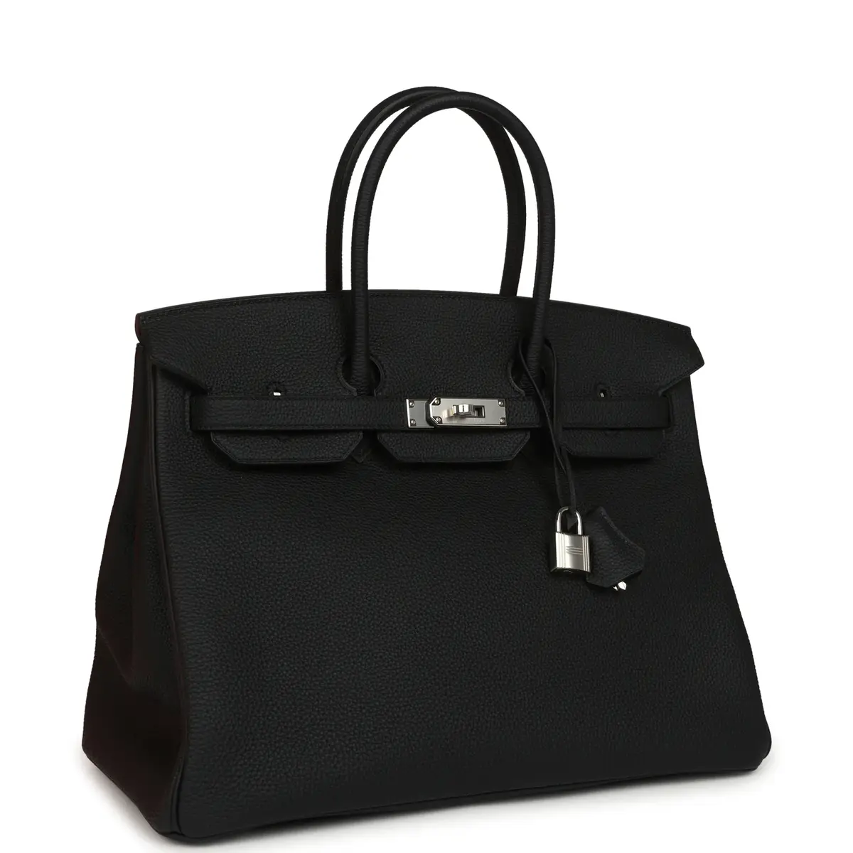 HERMÈS Hermes Birkin 35 Black Togo Palladium Hardware | Thumbnail 2