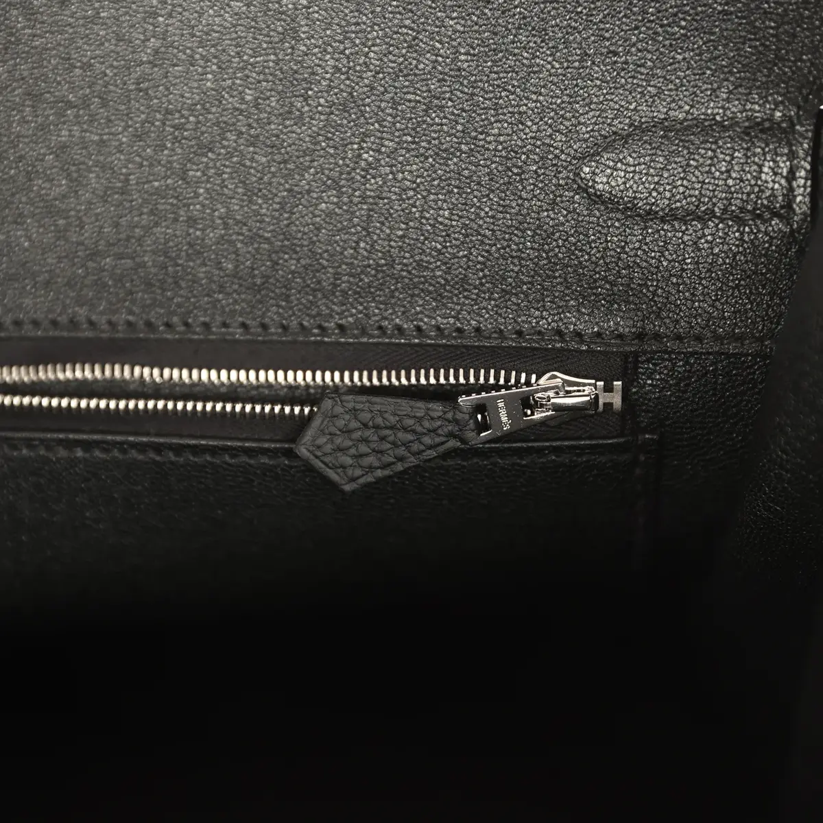 HERMÈS Hermes Birkin 35 Black Togo Palladium Hardware | Thumbnail 9