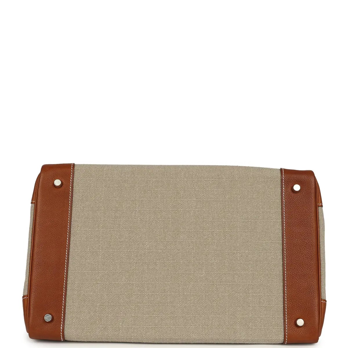 HERMÈS Hermes Birkin HAC 40 Fauve Barenia Faubourg and Ficelle Toile Palladium Hardware | Thumbnail 6 HERMÈS Hermes Birkin HAC 40 Fauve Barenia Faubourg and Ficelle Toile Palladium Hardware | Thumbnail 6