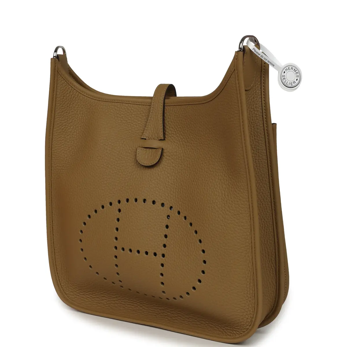 HERMÈS Hermes Evelyne III PM Dune Clemence Palladium Hardware | Thumbnail 5 HERMÈS Hermes Evelyne III PM Dune Clemence Palladium Hardware | Thumbnail 5