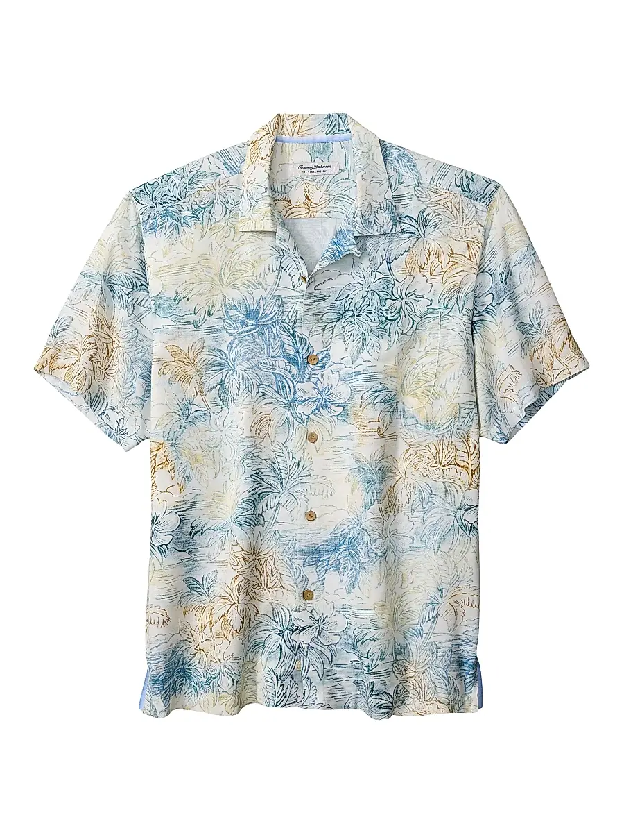 Tommy Bahama Men's Veracruz Cay Printed Shirt | Image 1 Tommy Bahama Men's Veracruz Cay Printed Shirt | Image 1