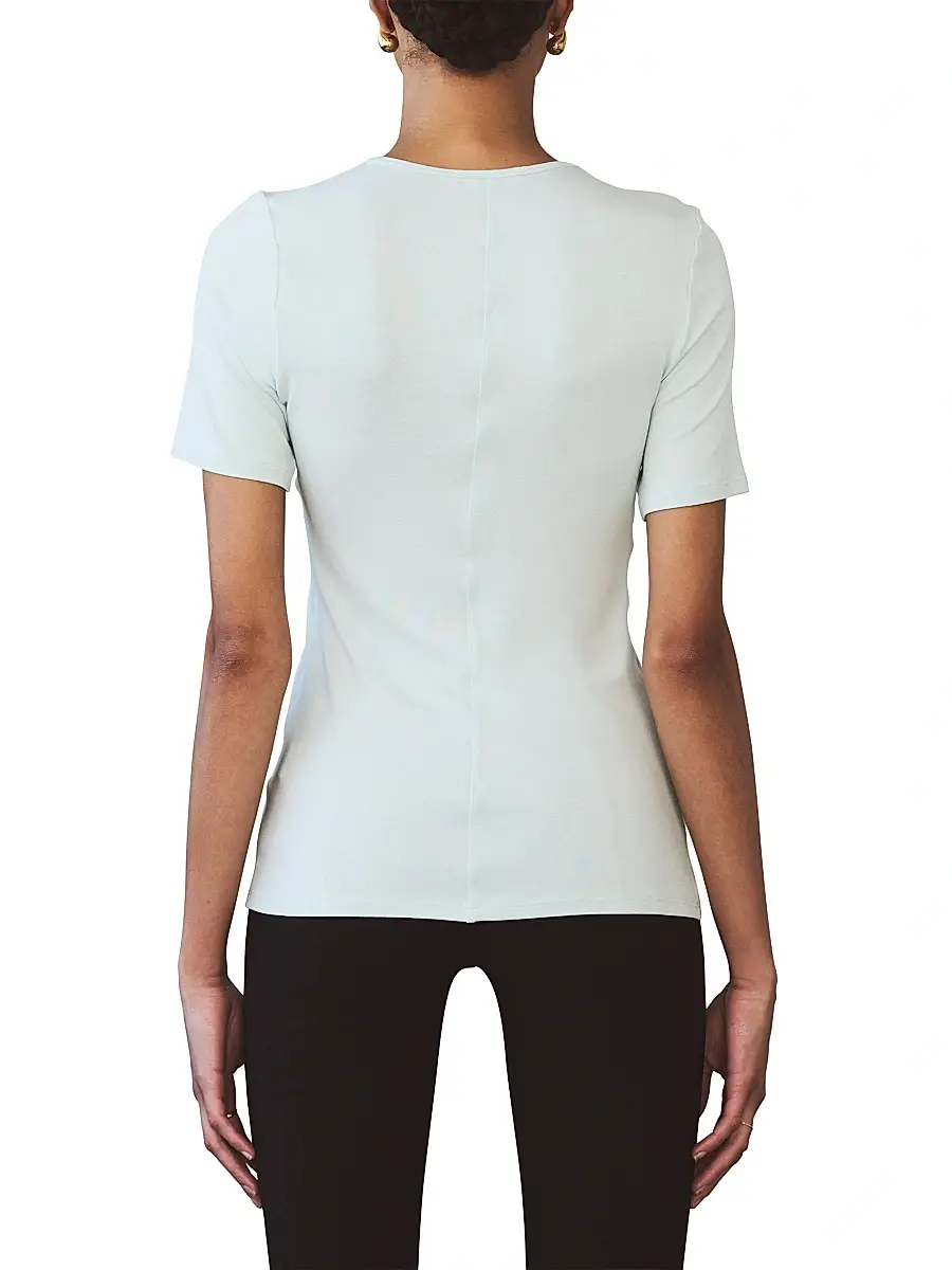 Artemis Diciero Women's Giselle Knit T-Shirt | Thumbnail 6 Artemis Diciero Women's Giselle Knit T-Shirt | Thumbnail 6