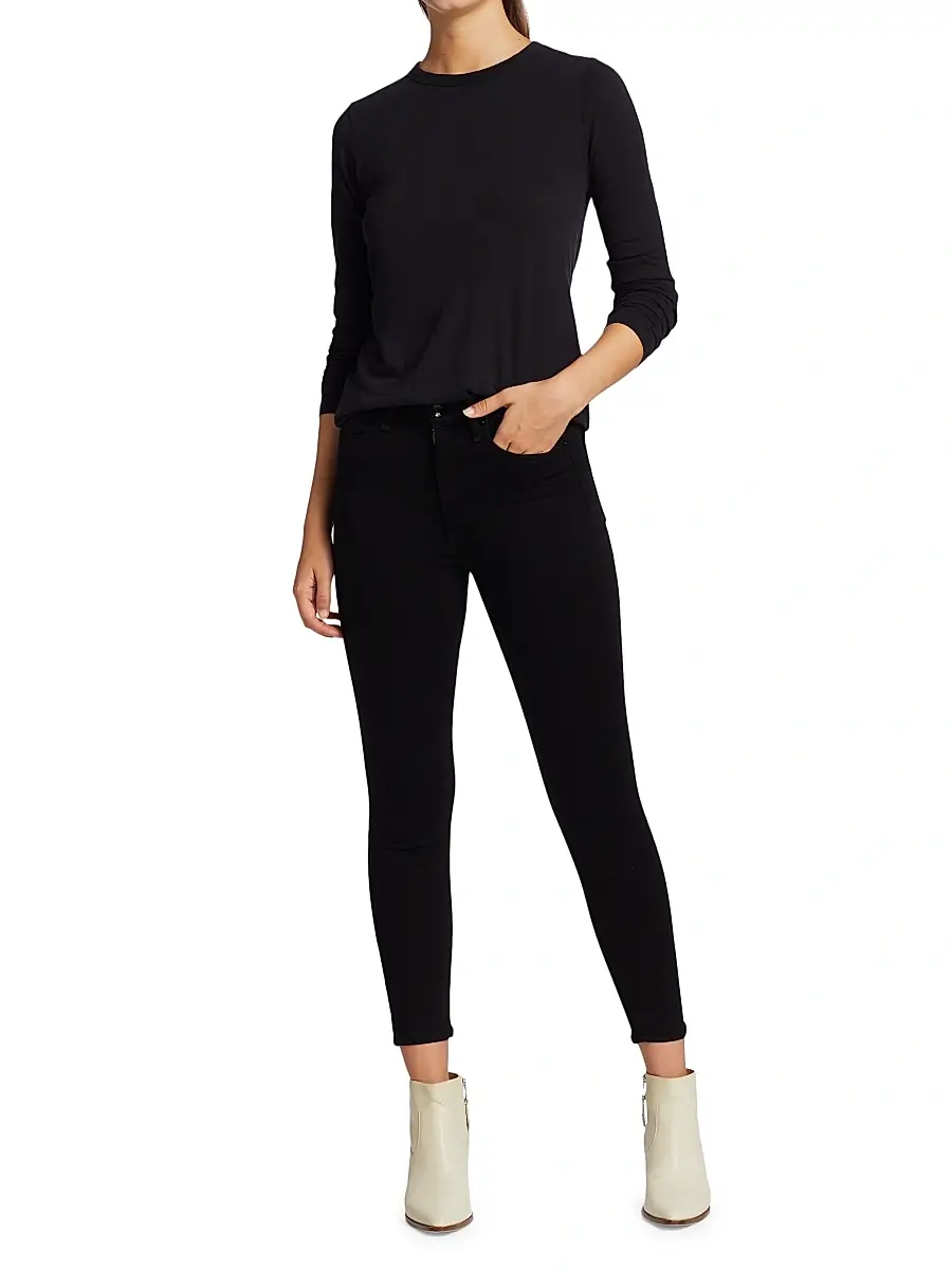 rag & bone Women's Slubbed Long-Sleeve Top | Thumbnail 2