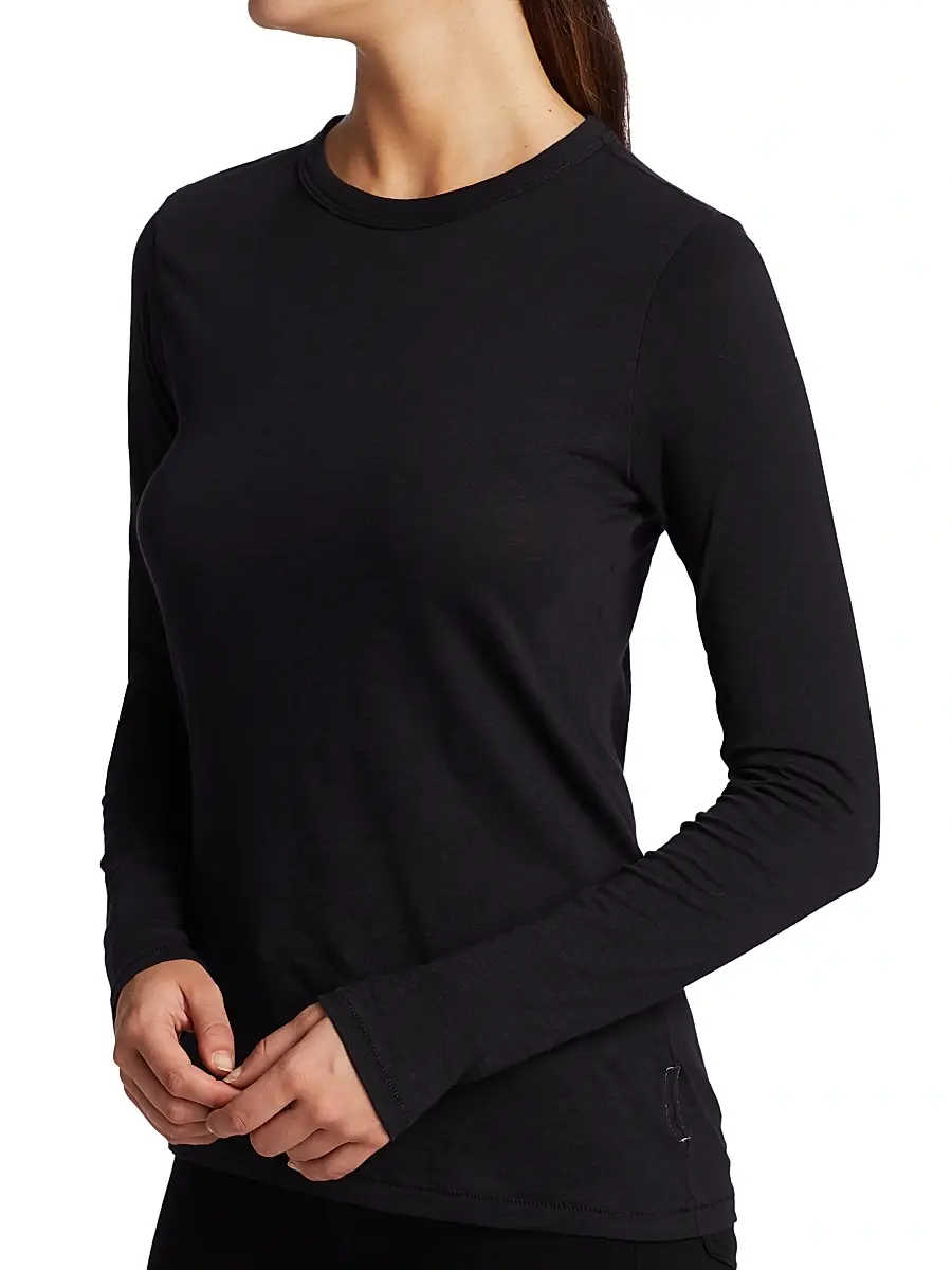 rag & bone Women's Slubbed Long-Sleeve Top | Thumbnail 4
