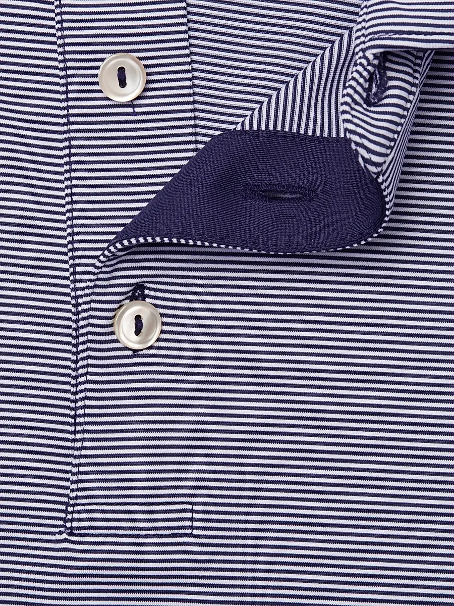 Peter Millar Men's Jubilee Pinstripe Polo | Thumbnail 6