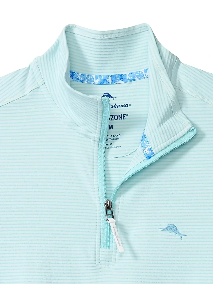 Tommy Bahama Men's Costa Wave Quarter-Zip Top | Thumbnail 2 Tommy Bahama Men's Costa Wave Quarter-Zip Top | Thumbnail 2
