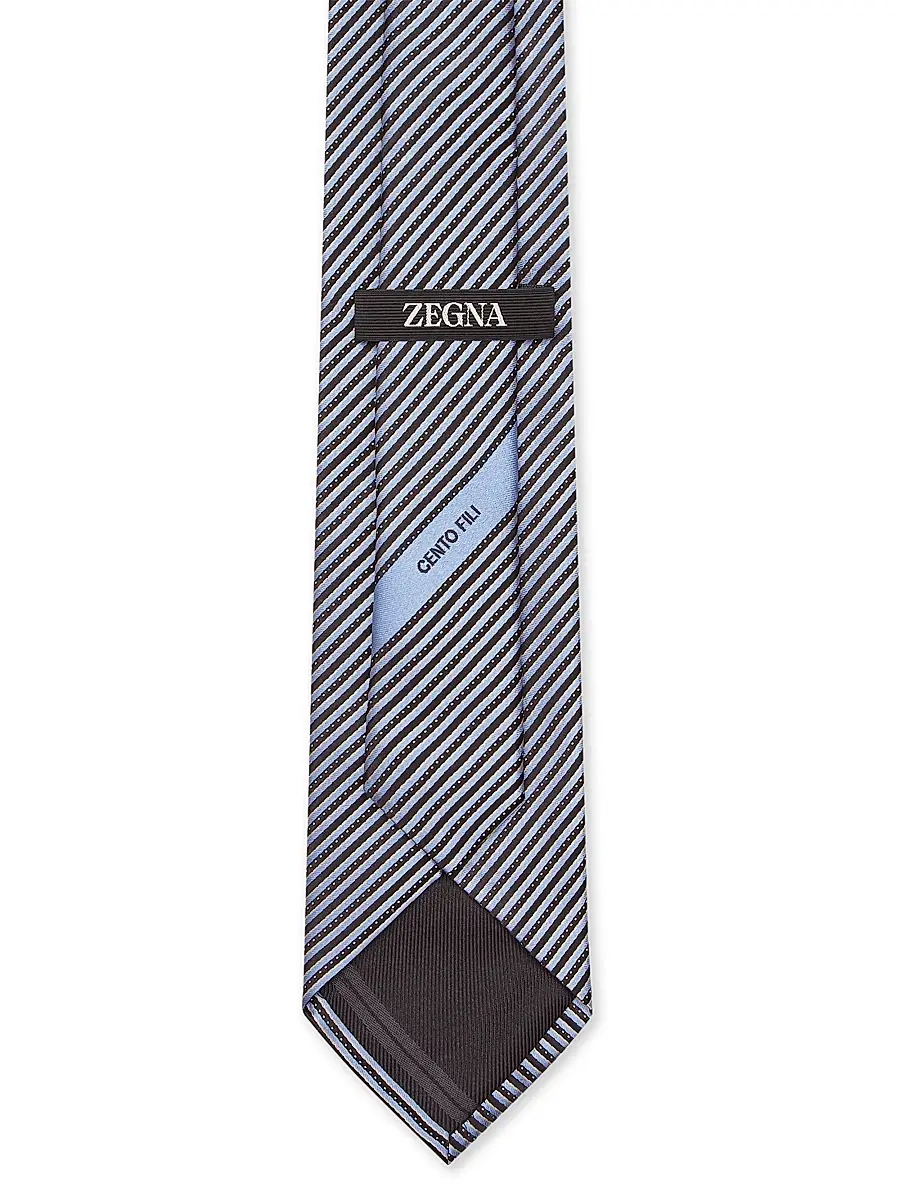 Zegna Men's Cento Fili Silk Tie | Thumbnail 2 Zegna Men's Cento Fili Silk Tie | Thumbnail 2