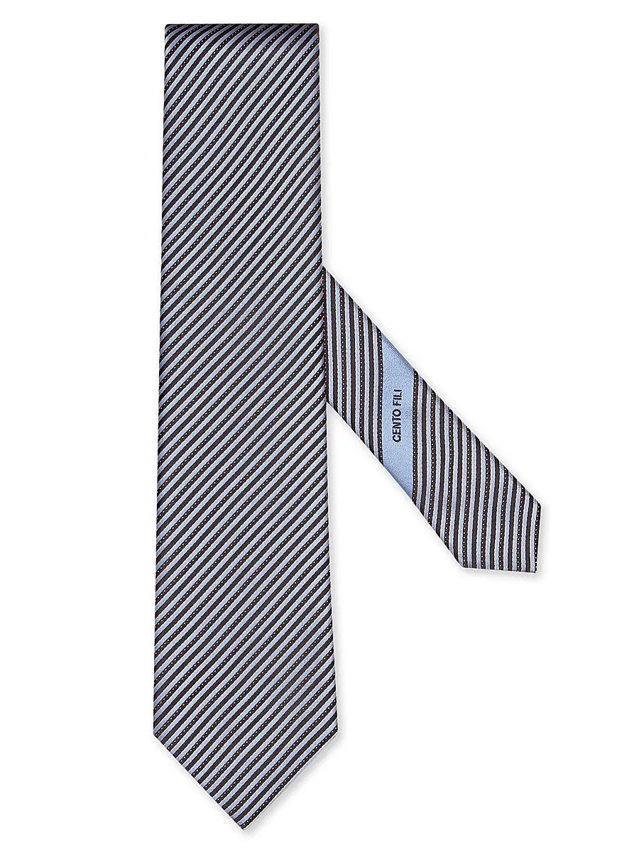 Men's Cento Fili Silk Tie Men's Cento Fili Silk Tie