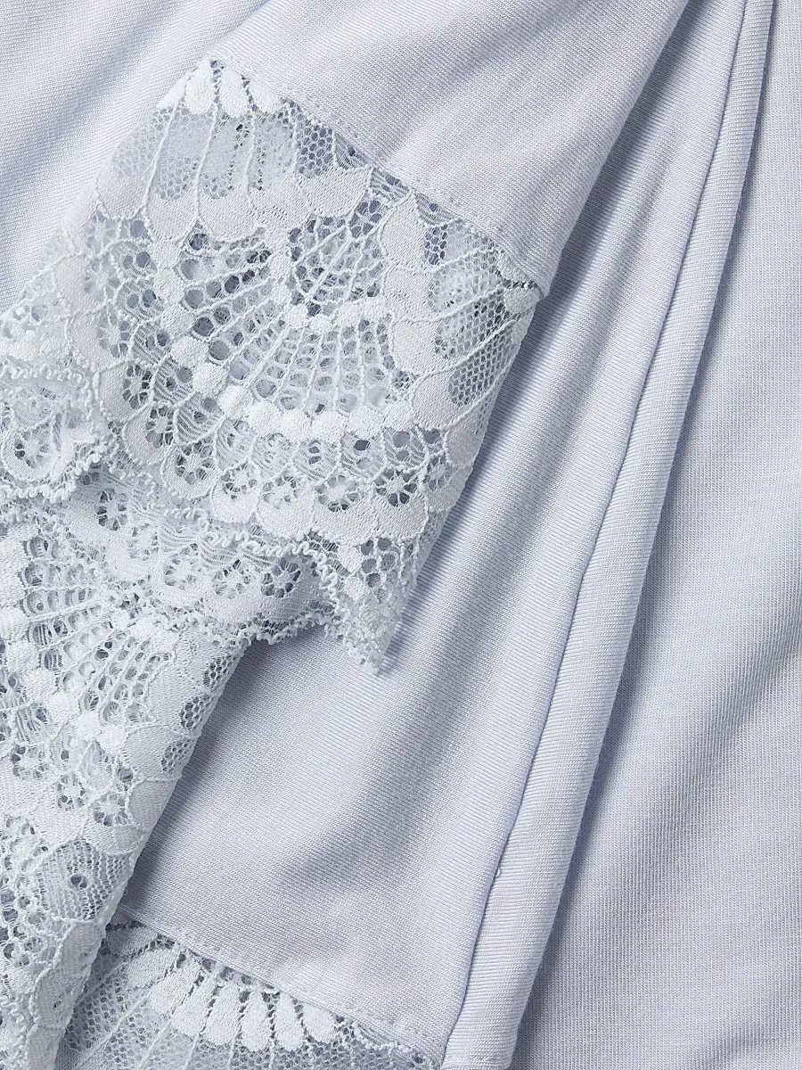 Eberjey Women's Mariana Modal Lace-Trim Robe | Thumbnail 7