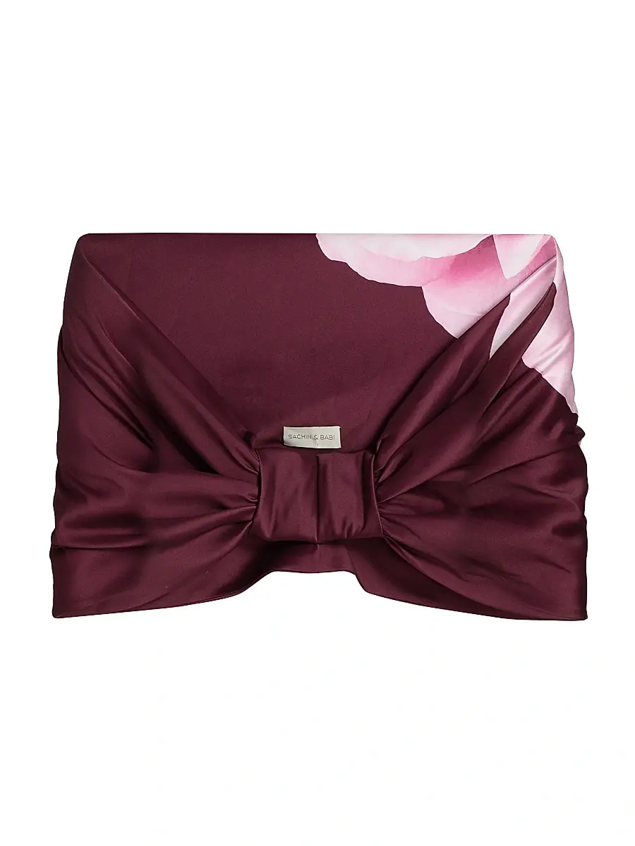 SACHIN BABI Women's Floral Hug Shawl - Bordeaux Esperance | Image 1 SACHIN BABI Women's Floral Hug Shawl - Bordeaux Esperance | Image 1