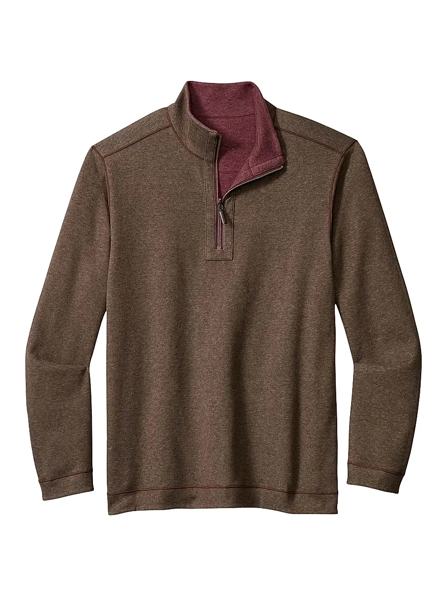Tommy Bahama Men's Flipview Quarter-Zip Sweater | Thumbnail 2 Tommy Bahama Men's Flipview Quarter-Zip Sweater | Thumbnail 2