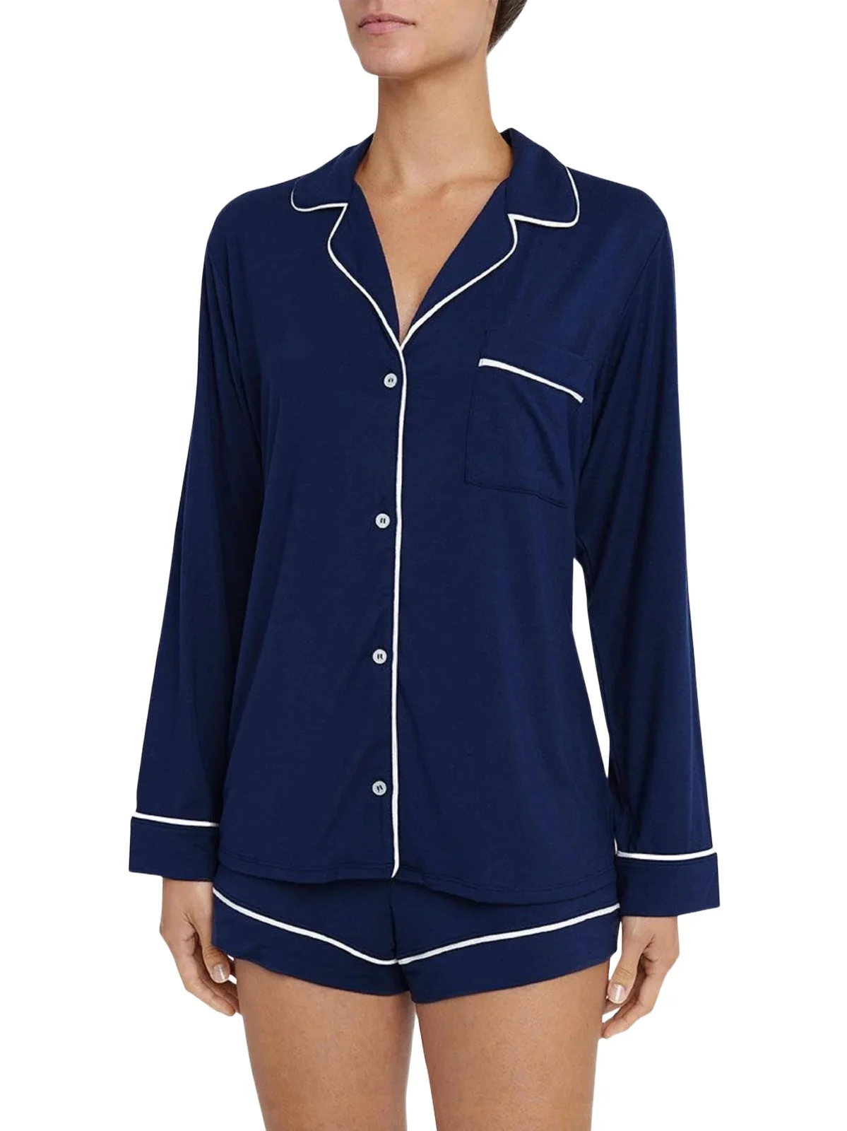 Women's Gisele 2-Piece Piped Pajama Set