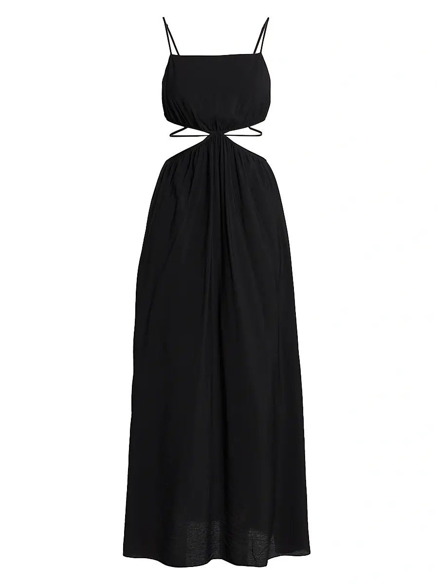 SIMKHAI Women's Amora Cutout Maxi Dress - Black | Image 1 SIMKHAI Women's Amora Cutout Maxi Dress - Black | Image 1