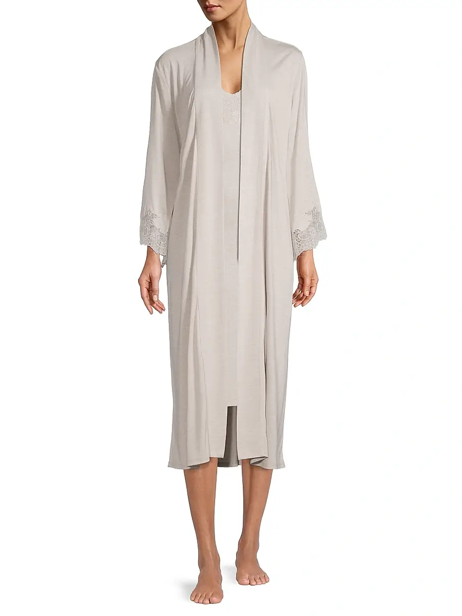 Natori Women's Luxe Shangri-La Robe | Thumbnail 2 Natori Women's Luxe Shangri-La Robe | Thumbnail 2