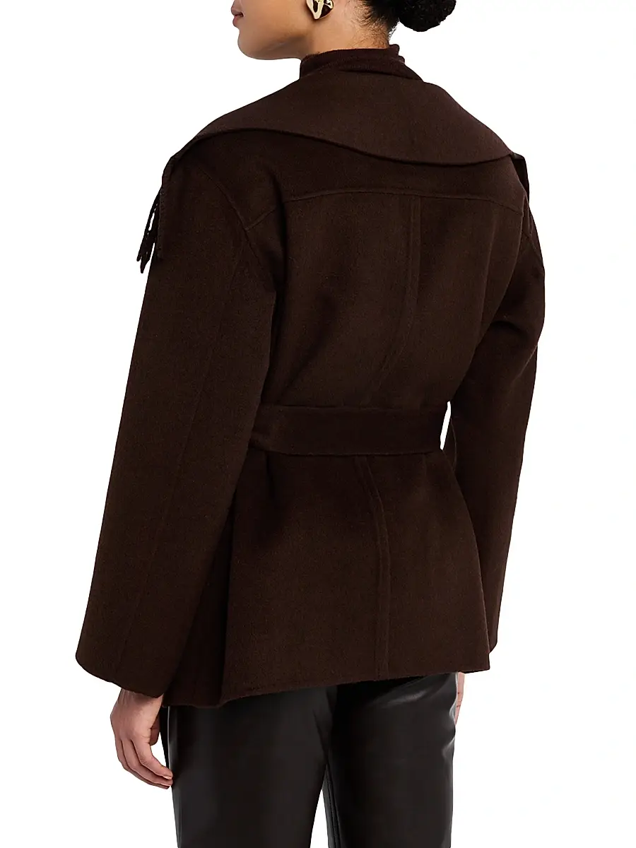 Simkhai Women's Rowen Fringed Wool-Blend Jacket | Thumbnail 4 Simkhai Women's Rowen Fringed Wool-Blend Jacket | Thumbnail 4