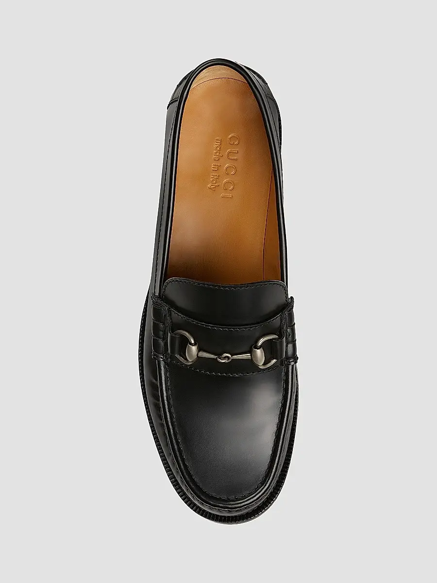 Gucci Men's Kaveh Leather Moccasins | Thumbnail 4 Gucci Men's Kaveh Leather Moccasins | Thumbnail 4