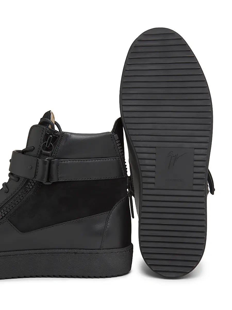 Giuseppe Zanotti Men's Ru50040 Leather High-Top Sneakers | Thumbnail 6 Giuseppe Zanotti Men's Ru50040 Leather High-Top Sneakers | Thumbnail 6