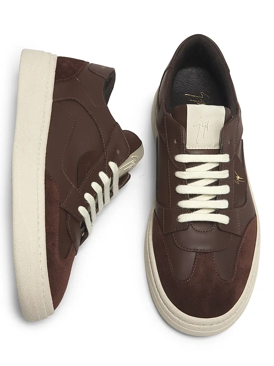 Giuseppe Zanotti Men's Scarpa Uomo Leather Low-Top Sneakers | Thumbnail 4