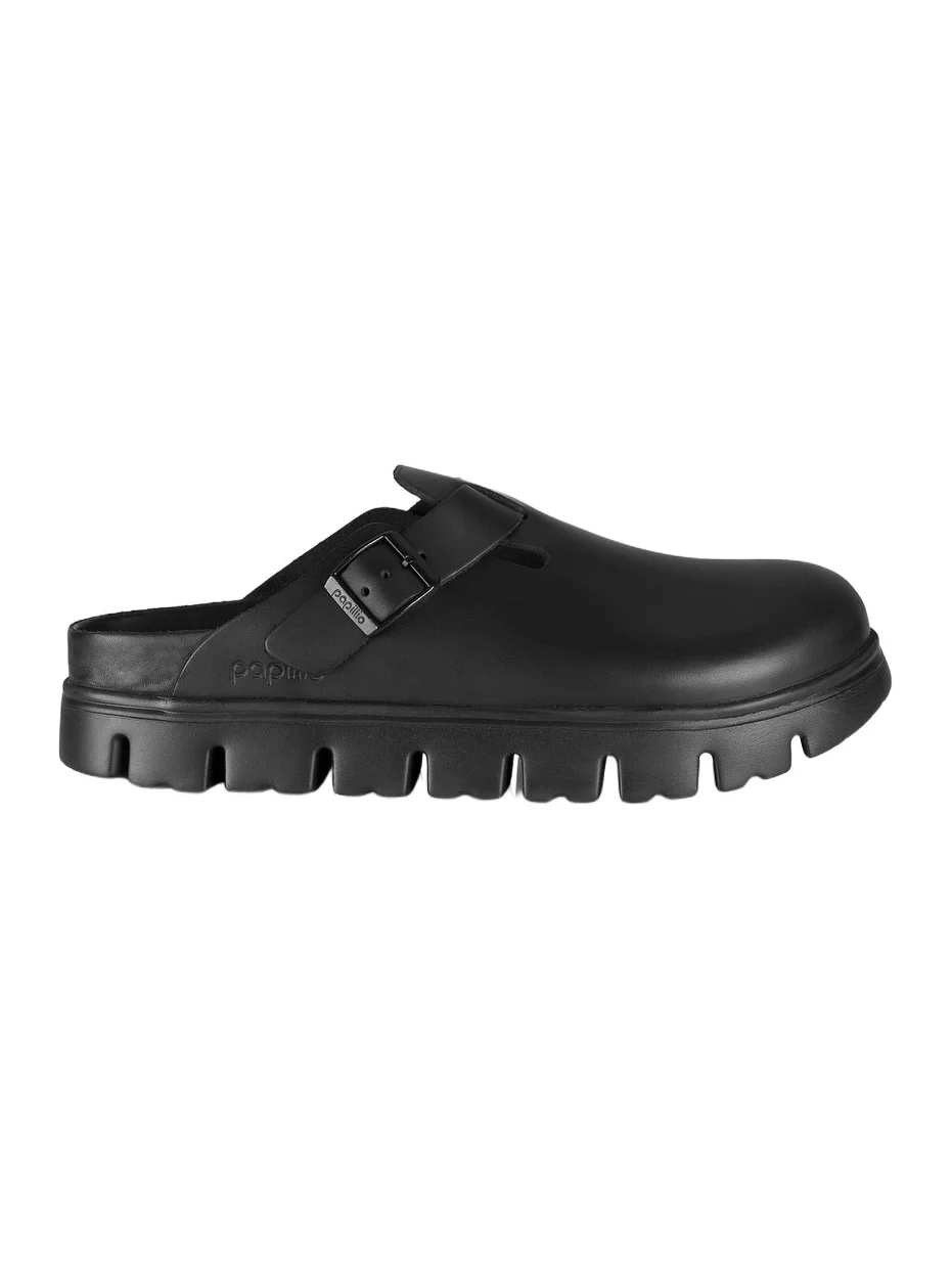 Women's Boston Leather Chunky Exquisite Clogs Women's Boston Leather Chunky Exquisite Clogs