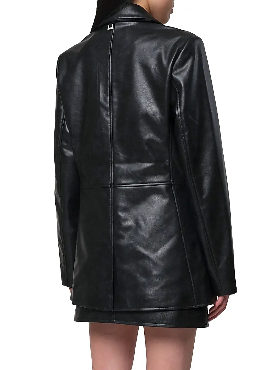 Apparis Women's Kelan Faux Leather Blazer | Thumbnail 4 Apparis Women's Kelan Faux Leather Blazer | Thumbnail 4