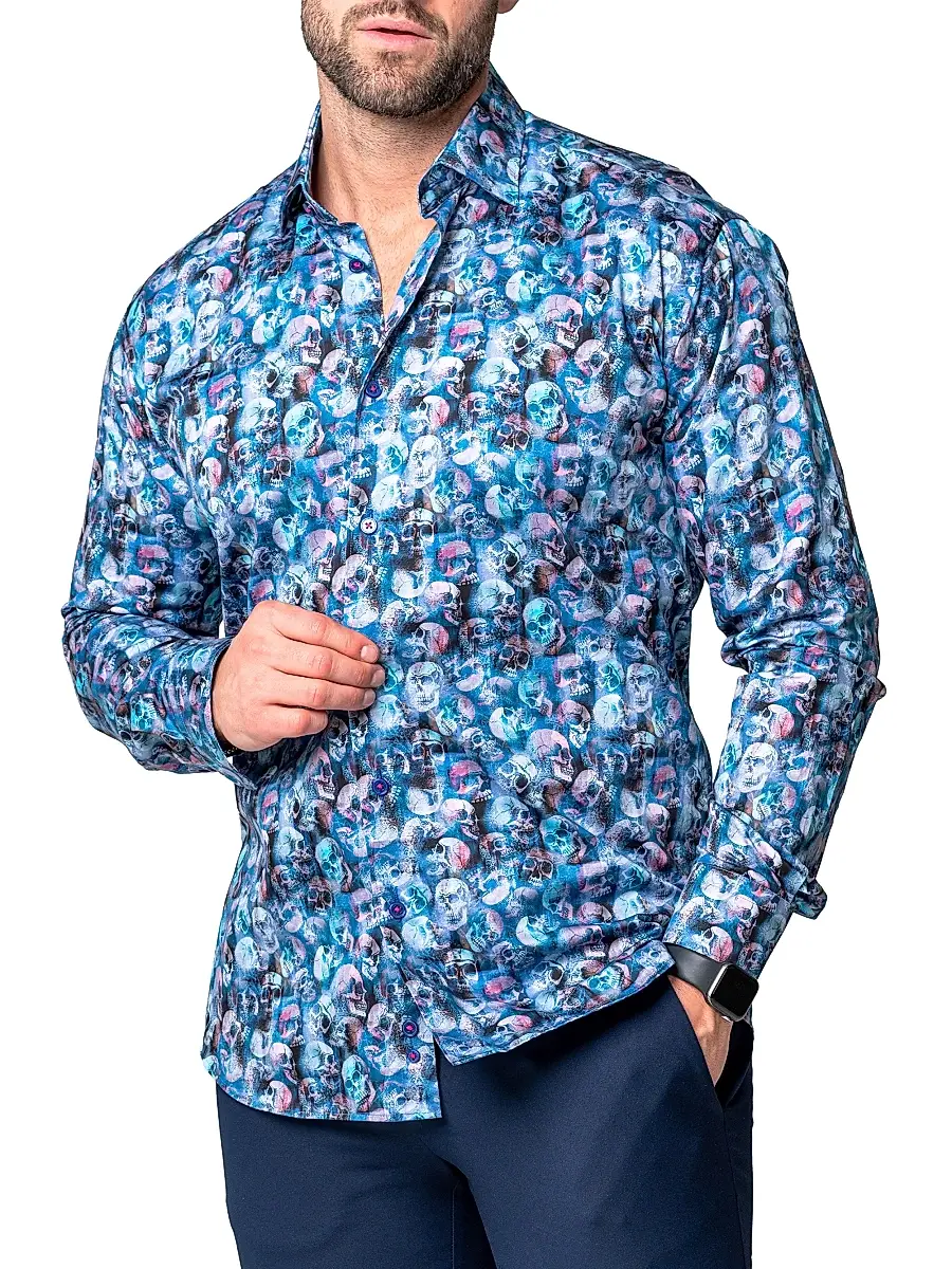 Maceoo Men's Fibonacci Skelz Shirt | Thumbnail 5 Maceoo Men's Fibonacci Skelz Shirt | Thumbnail 5