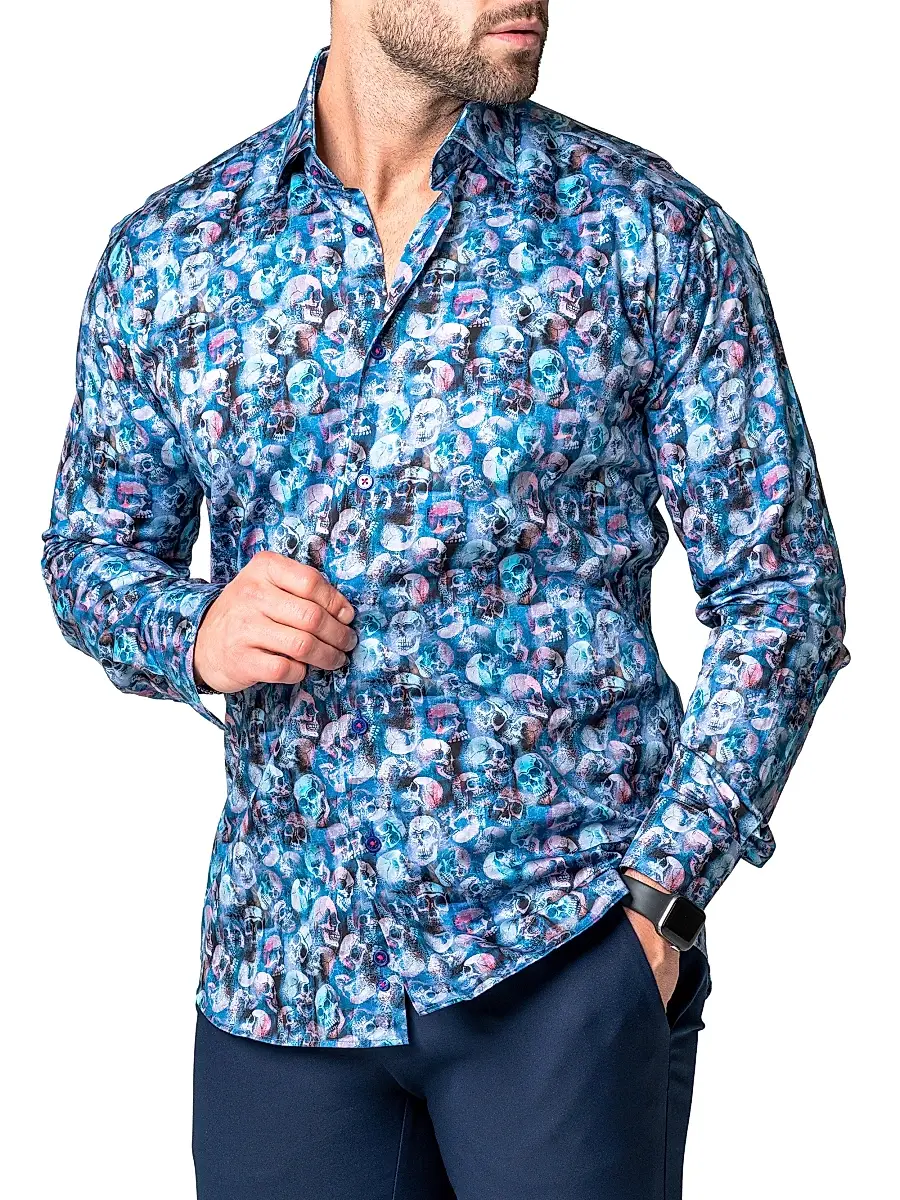 Maceoo Men's Fibonacci Skelz Shirt | Thumbnail 6 Maceoo Men's Fibonacci Skelz Shirt | Thumbnail 6