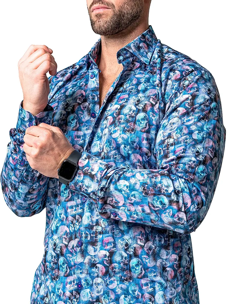 Maceoo Men's Fibonacci Skelz Shirt | Thumbnail 8 Maceoo Men's Fibonacci Skelz Shirt | Thumbnail 8