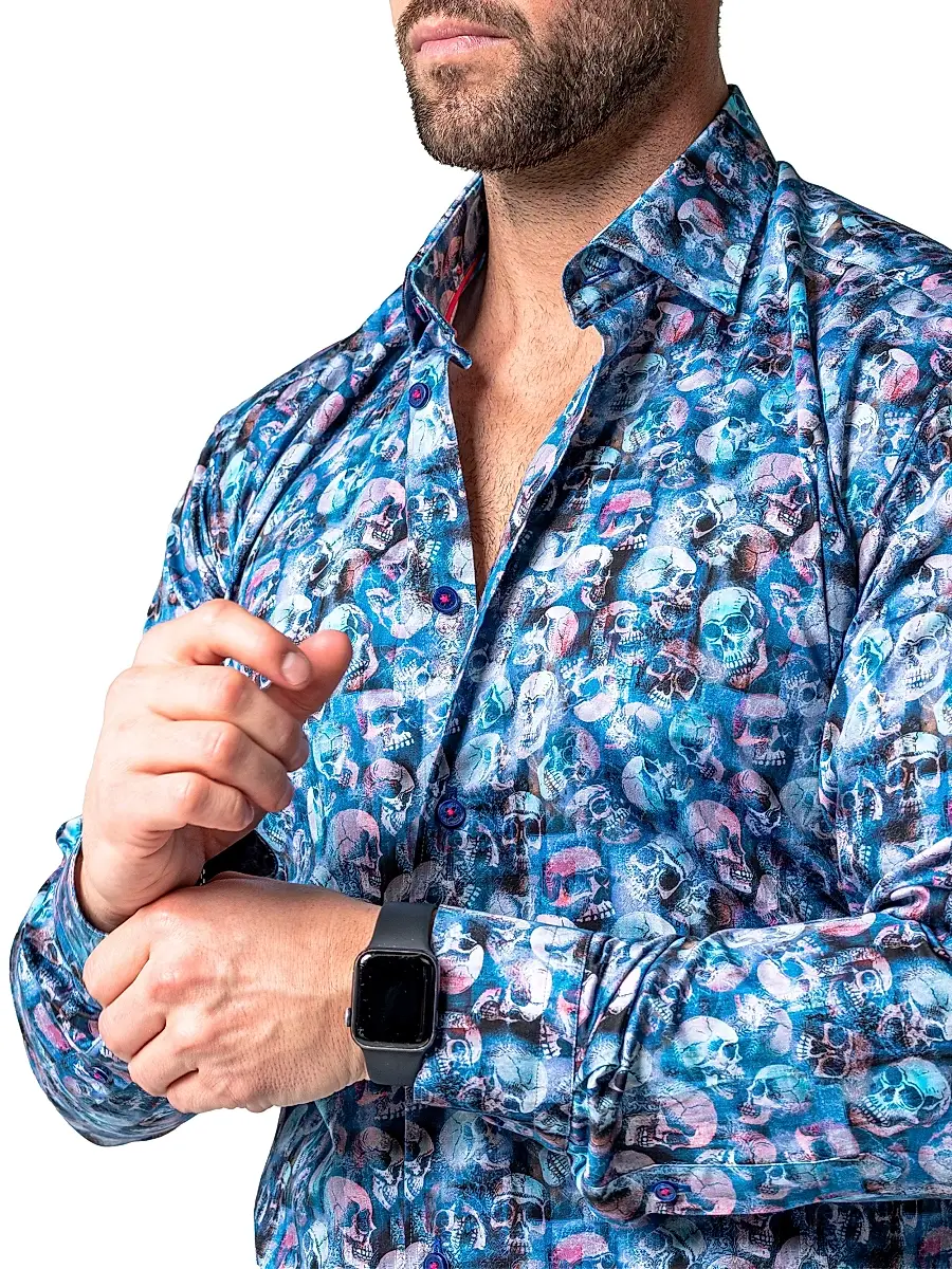 Maceoo Men's Fibonacci Skelz Shirt | Thumbnail 9 Maceoo Men's Fibonacci Skelz Shirt | Thumbnail 9